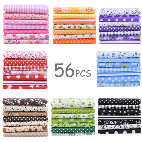 56 Pieces 9.8"x 9.8" (25cm x 25cm) Squares Cotton 100% Floral Printed Sewing Supplies Fabric for Quilting Patchwork, DIY Craft, Scrapbooking Cloth 56 Pieces 9.8"x 9.8" (25cm x 25cm) Squares Cotton 100% Floral Printed Sewing Supplies Fabric for Quilting Patchwork, DIY Craft, Scrapbooking Cloth