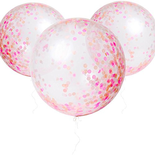 Meri Meri 45-2152 Pink Giant Confetti Balloons Building Kit