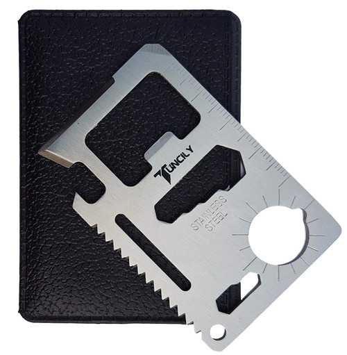 Credit Card Survival Tool - 11 in 1 Multipurpose Beer Bottle Opener Portable Wallet Size Useful Pocket Multitool Credit Card Survival Tool - 11 in 1 Multipurpose Beer Bottle Opener Portable Wallet Size Useful Pocket Multitool