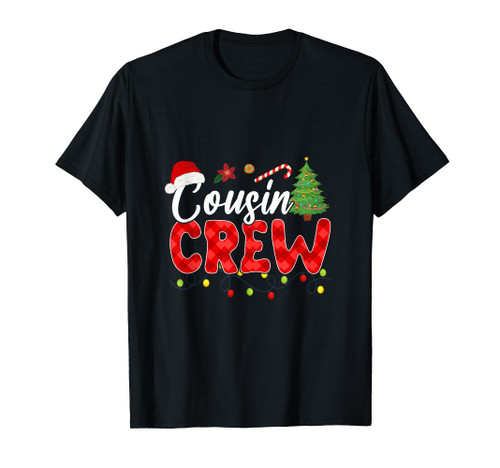 Cousin Crew Family Group Matching Christmas Pajama Party T-Shirt Cousin Crew Family Group Matching Christmas Pajama Party T-Shirt