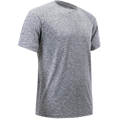 BALENNZ Workout Shirts for Men, Moisture Wicking Quick Dry Active Athletic Men's Gym Performance T Shirts Dark Grey