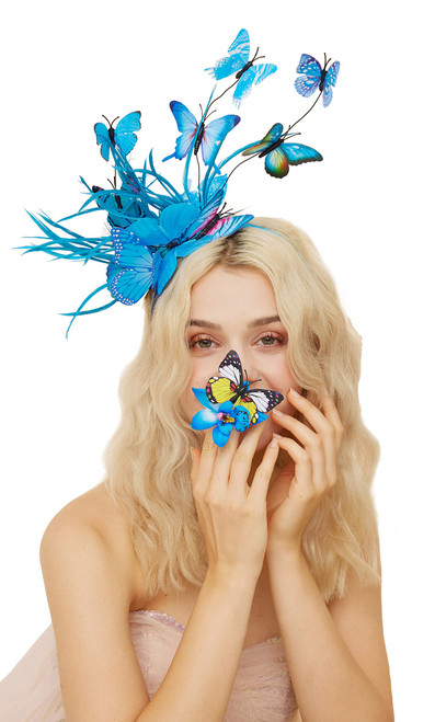 Gionforsy Butterfly Fascinator Headband Monarch Butterfly Headband Crown Tea Party Halloween Costume Headpiece Gionforsy Butterfly Fascinator Headband Monarch Butterfly Headband Crown Tea Party Halloween Costume Headpiece