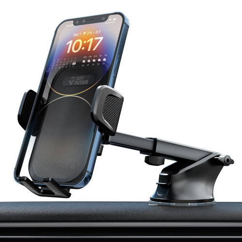 JOYTUTUS Car Phone Holder Mount, [Military-Grade Suction & Stable Clip] Phone Mount for Car Dashboard Windshield Air Vent, Universal Phone Holder Car Fit iPhone All Smartphones