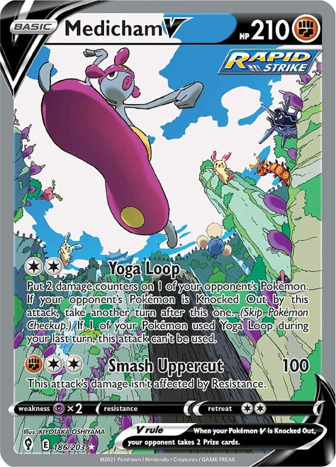 Medicham V - 186/203 - Ultra Rare (Full Art) - Sword & Shield - Evolving Skies