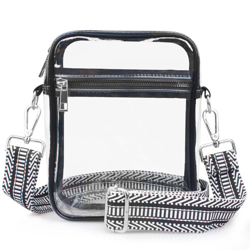 Clear Bag Stadium Approved: Clear Crossbody Purse Bag Clear Purses for women stadium for Concert Sports Events