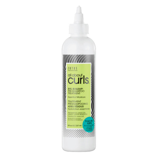 ALL ABOUT CURLS Bye, Buildup! Pre Shampoo Treatment | Curly Hair Products | Essential Moisture | Gentle Cleansing | All Curly Hair Types | Vegan & Cruelty Free | Sulfate Free | 8 Fl Oz