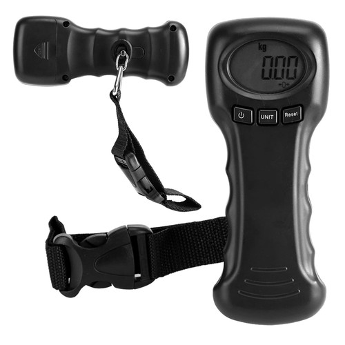 Akozon Balanzza Luggage Scales,Ocs?8 50kg/110lb Portable Digital Luggage Scale Travel Hanging Luggage Scale Electronic Weight with LCD Digital Display