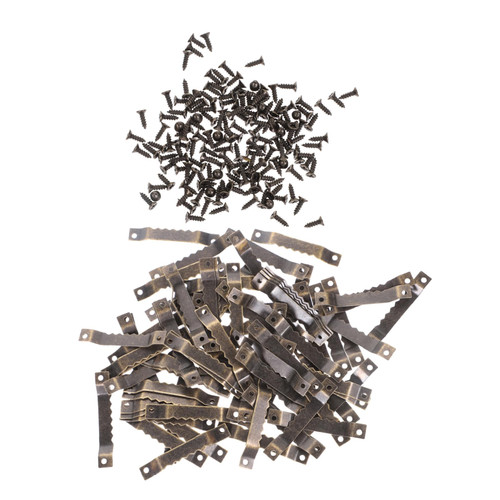 BESTOYARD 100pcs Sawtooth Photo Frame Hook Picture Hanger Picture Hooks Frame Hanger Canvas Hangers for Walls Heavy Duty Garment Sawtooth Picture Nail kit Stainless Steel Wall Hanger Hanging