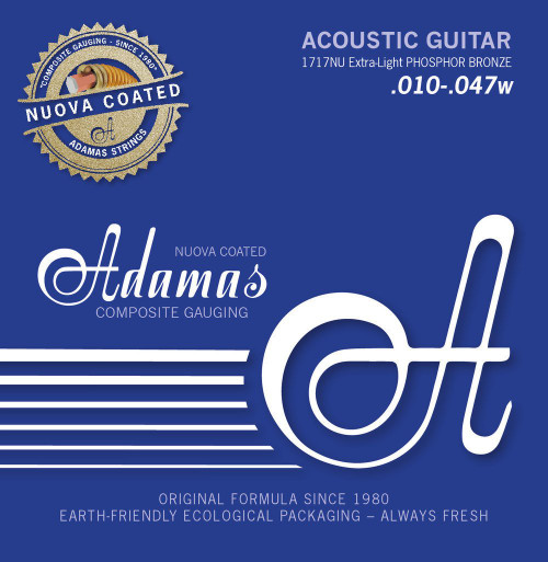 Adamas Single Strings for Acoustic Guitar Nuova Coated Phosphor Bronze Coated .020"/0.51mm wound