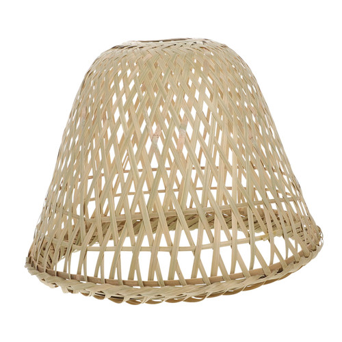 Angoily Bamboo Lampshade Wicker Pendant Light Ceiling Light Woven Lamp Cover Wicker Lamp Shade Rattan Light Fixture Lampshades for Chandelier Handmade Lampshade Floor Lamp Lantern E27