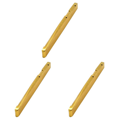 ERINGOGO 3pcs Ukulele Bridge Saddle Acoustic Guitar Bridge Saddle Acoustic Guitar Saddle Replacement Bone Saddle Guitar Bridge Parts Replacement Acoustic Guitar Parts Saddles Neck Brass