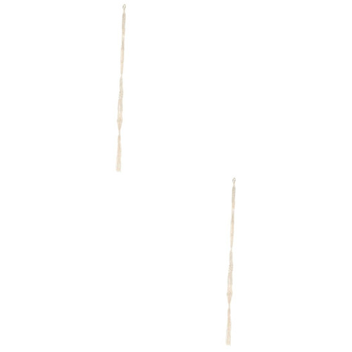 Yardwe 2pcs Flower Pot Hanging Basket Macrame Pot Holder Hanging Plant Shelf Wall Hanging Planters for Indoor Plants Cotton Flower Pot Holder Hand Decor Plant Stand Cotton Rope Outdoor