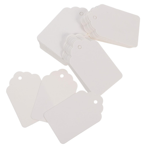 BESTOYARD 1000pcs Price tag Merchandise Tags Blank Labels Tags for Clothes Labels for Clothes Display Price Hanging Tags Clothes Price Hanging Tags Price Label Hanging Tags White Shoe Paper