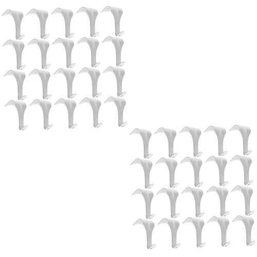 DOITOOL 40 Pcs Picture Rail Hook Wall Picture Rail Hangers S Shaped Hooks Picture Hangers Picture Hanging Hardware Hooks for Pictures Molding Heavy Duty Hook Painting Zinc Alloy Hook Rack