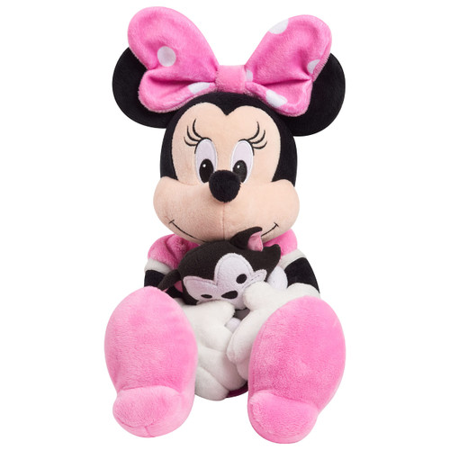 DISNEY CLASSIC Lil Friends Minnie Mouse and Figaro Plush Stuffed Animal, Officially Licensed Kids Toys for Ages 0+ by Just Play
