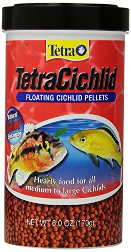 Tetra TetraCichlid Floating Cichlid Pellets, 6.0-Ounce