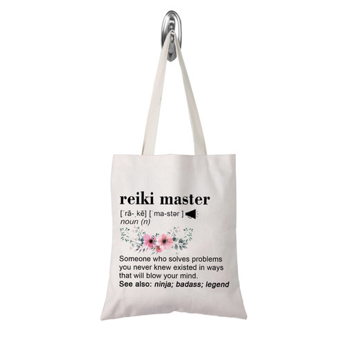 TSOTMO Reiki Master Gift Reiki Healing Teacher Appreciation Gift Zipper Pouch Makeup Bag (reiki master tote)