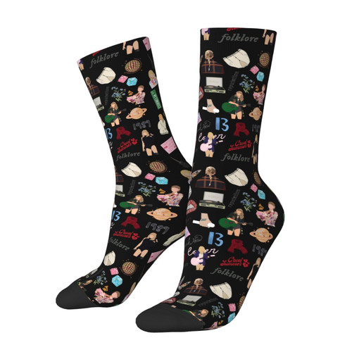Famous Singer Socks For Women Men Soft Breathable Crew Socks Athletic Socks
