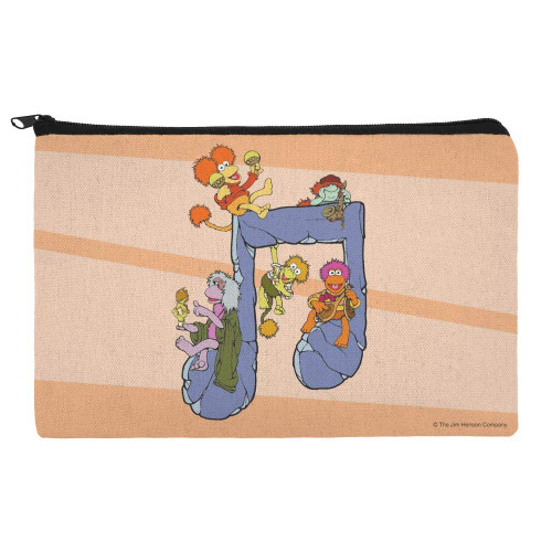 GRAPHICS & MORE Fraggle Rock Music Note Makeup Cosmetic Bag Organizer Pouch