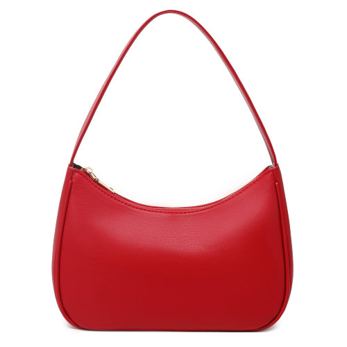 CYHTWSDJ Shoulder Bags for Women, Cute Hobo Tote Handbag Mini Clutch Purse with Zipper Closure (Red)