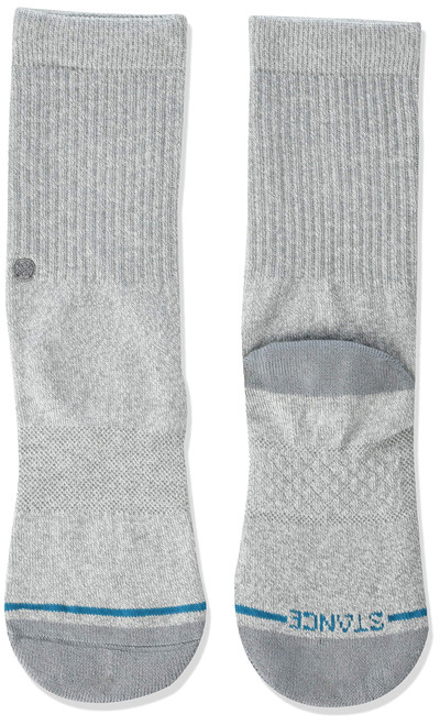 Stance Big Crew Sock Icon St Kids, Heather Grey, Medium