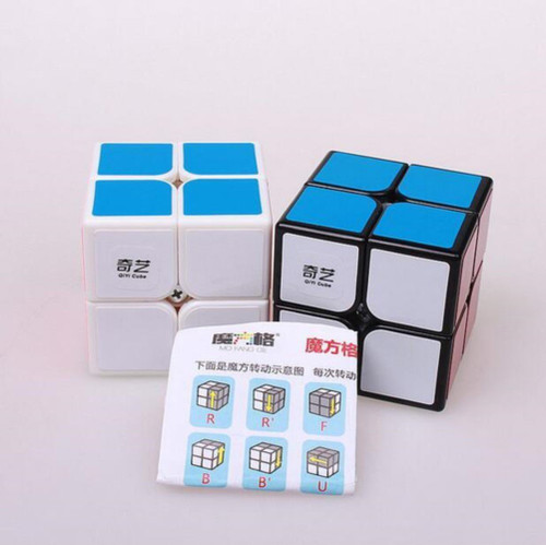 QIYI QIDI 2x2 Cube Puzzle Cube with Stickers - Speedy (White)