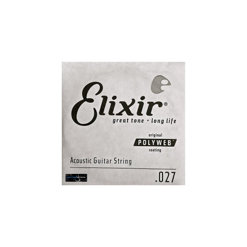 Elixir Strings Acoustic Guitar String POLYWEB Coating .027