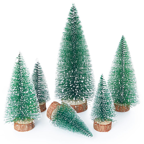 Mini Christmas Tree, Desktop Miniature Pine Tree Indoor Christmas Decorations, Tabletop Christmas Tree Small Pine Tree Decor Christmas Tree Toppers 6Pcs Mini Christmas Tree, Desktop Miniature Pine Tree Indoor Christmas Decorations, Tabletop Christmas Tree Small Pine Tree Decor Christmas Tree Toppers 6Pcs