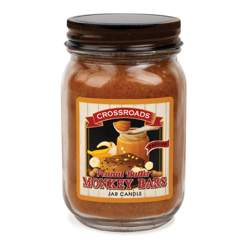 Crossroads Peanut Butter Monkey Bars, 12 Ounce, Pint Candle