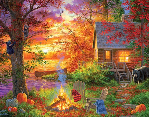 Sunset Serenity 300 Piece Abraham Hunter Jigsaw Puzzle