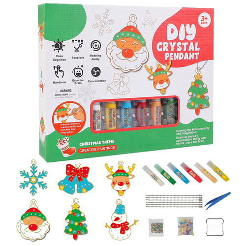 DIY Crystal Paint Arts and Crafts Set, DIY Crystal Pendant Kit, DIY Crystal Painting Kit, Crystal Art Paint Set