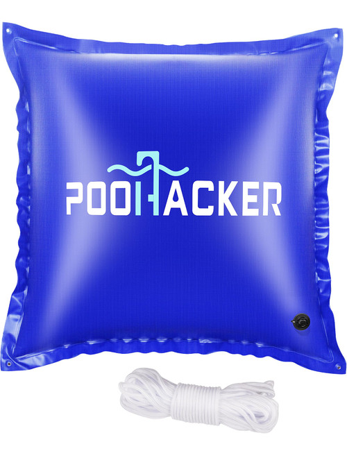 POOLHACKER Pool Pillows for Above Ground Pools, Winterizing Ice Equalizer 0.4mm Ultra Thick Pool Cover Air Pillow for Winter, Pool Closing Kit for Above-Ground Swimming Pool, 50ft Rope Included (4x4)