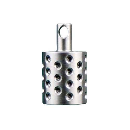 Titanium Pill Container Keychain Waterproof Pill Holder Portable EDC Pill Fob Box Case Organizer for Daily Outdoor Camping Travel (L)
