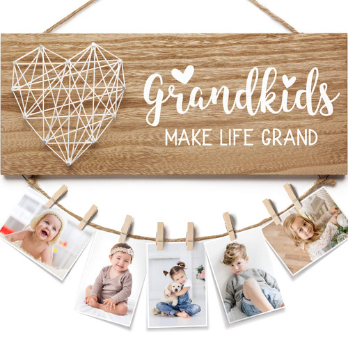 Grandma Gifts Christmas Gifts for Grandma Picture Frame, Birthday Gifts for Grandma from Granddaughter & Grandson - Grandkids Make Life Grand, Grandpa Nana Gifts Grandmother Grandparents Photo Holder Grandma Gifts Christmas Gifts for Grandma Picture Frame, Birthday Gifts for Grandma from Granddaughter & Grandson - Grandkids Make Life Grand, Grandpa Nana Gifts Grandmother Grandparents Photo Holder