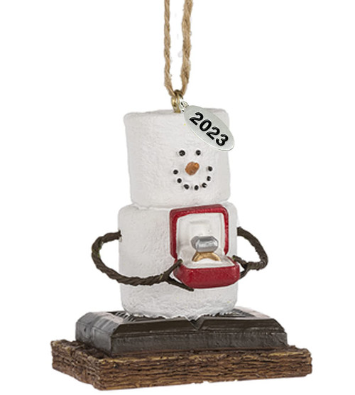 Smores Ornament - Engagement Ornament 2023 Just Engaged Ornament - Comes in Gift Box so It's Ready for Giving Smores Ornament - Engagement Ornament 2023 Just Engaged Ornament - Comes in Gift Box so It's Ready for Giving