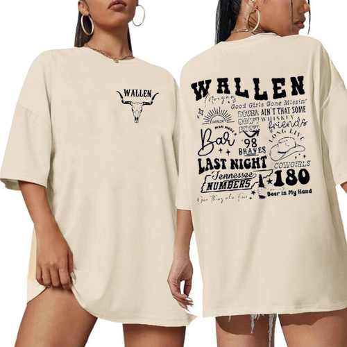 Oversized Shirts Womens Cowboy Cowgirl Cattle Skull Tops Tee Western Rodeo Vintage Crew Neck Blouse Tee(P2,L)