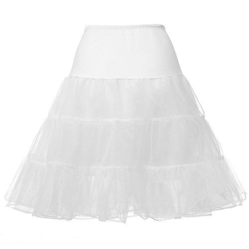 Abaowedding Flower Girls Hoopless Petticoat Crinoline Child's Tutu Underskirt Slips (Long-White, Small)