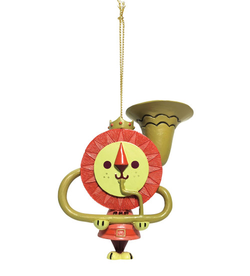Department 56 FAO Schwarz Lion Hanging Ornament, 3.5 Inch, Multicolor