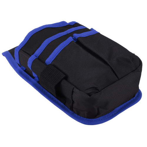 Oxford Cloth Tool Pouch, Tool Pouch Bag Strong Resilience Durable Professional 600D Oxford Cloth for Electrician Technician for Electrical Maintenance Work(blue)