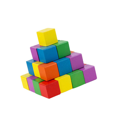 COHEALI 50pcs Blank Wooden Cubes Craft Cubes Unfinished Wood Cubes Square Blocks Unpainted Wood Blocks Kids Stacking Toy DIY Wood Blocks Small Wooden Cube Geometry Block Bamboo Small Piece