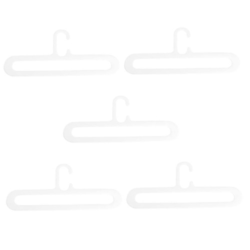 BUGUUYO 5Pcs Clothes Rack Storage Hook Hanger Coat Hanger Windproof Clothes Hanger Trouser Hangers Space Saving Clothing Shelf Wire Clothes Hangers White Plastic Simple Pants Rack