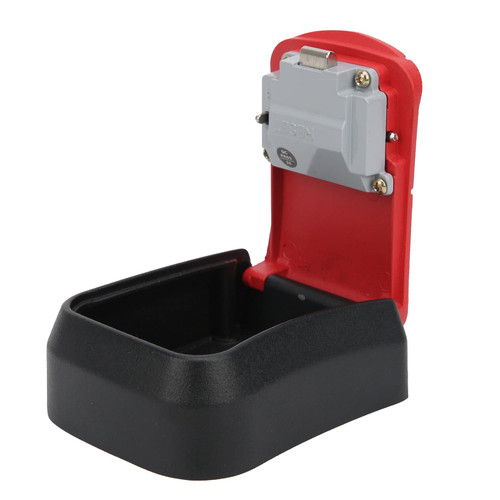 Key Lock Box - Waterproof Combination Lockbox, Portable Hanging Key Safe Lock Box, Key Storage Box, 4 Digit Combination Password Wall Mounted Outdoor Storage Box for Home Security(red)