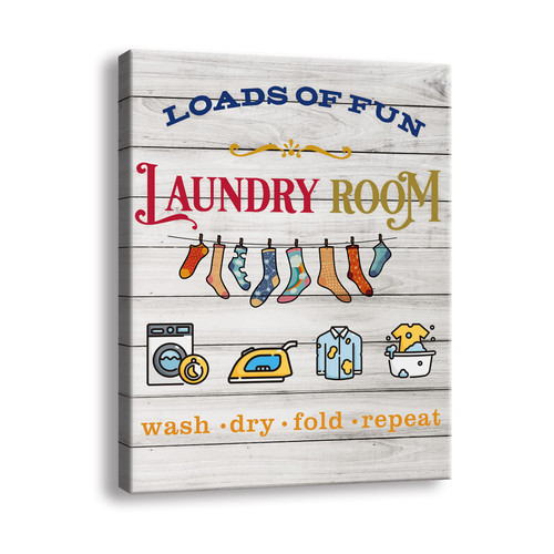 Vintage Laundry Room Sign Canvas Wall Art Rustic Laundry Rules Prints Signs Framed Laundry Schedule Funny Rules Prints Wood Background Bathroom Laundry Room Decor Size11.5 x 15 inch, Laundry room Rules - A-256