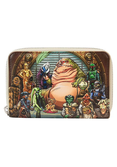 Loungefly Star Wars Return of the Jedi 40th Anniversary Jabbas Palace Zip Around Wallet Loungefly Star Wars Return of the Jedi 40th Anniversary Jabbas Palace Zip Around Wallet