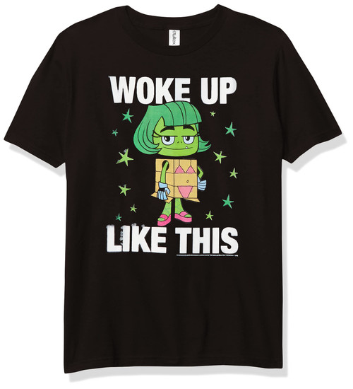 Warner Brothers Teen Titans Go Beast Woke Boy's Premium Solid Crew Tee, Black, Youth Small