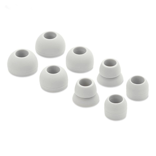 8pcs Grey Replacement Silicone Eartips Earbuds Eargels for Beats by dr dre Powerbeats 2 Wireless Stereo Earphones