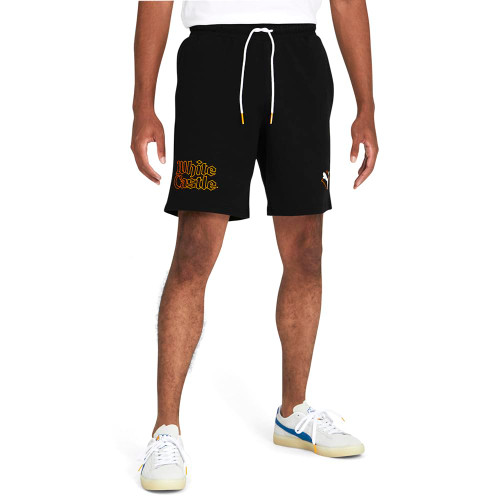 PUMA Mens Drawstring Shorts X White Castle Athletic Bottoms Casual - Black - Size M