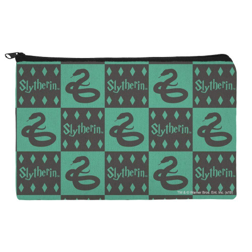 GRAPHICS & MORE Harry Potter Slytherin Pattern Makeup Cosmetic Bag Organizer Pouch