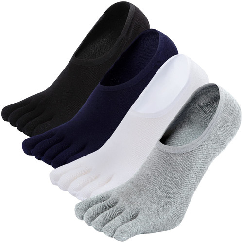 ZAKASA Mens Toe Socks No Show Athletic Running Five Finger Socks Invisible Low Cut Loafer Socks ZAKASA Mens Toe Socks No Show Athletic Running Five Finger Socks Invisible Low Cut Loafer Socks