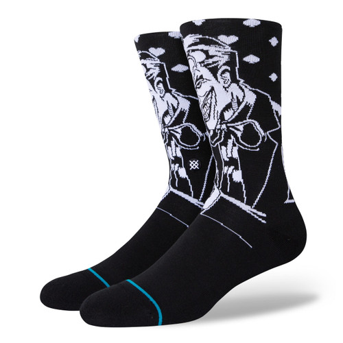 Stance Crew The Joker Socks (Large, Black)